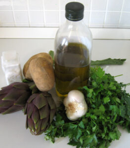 Ingredienti-carciofi-alla-sarda-piatto-semplice-e-veloce-da-cucinare-a-casa
